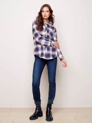 Viscose Plaid Shirt - C4455 - The Coach Pyramids