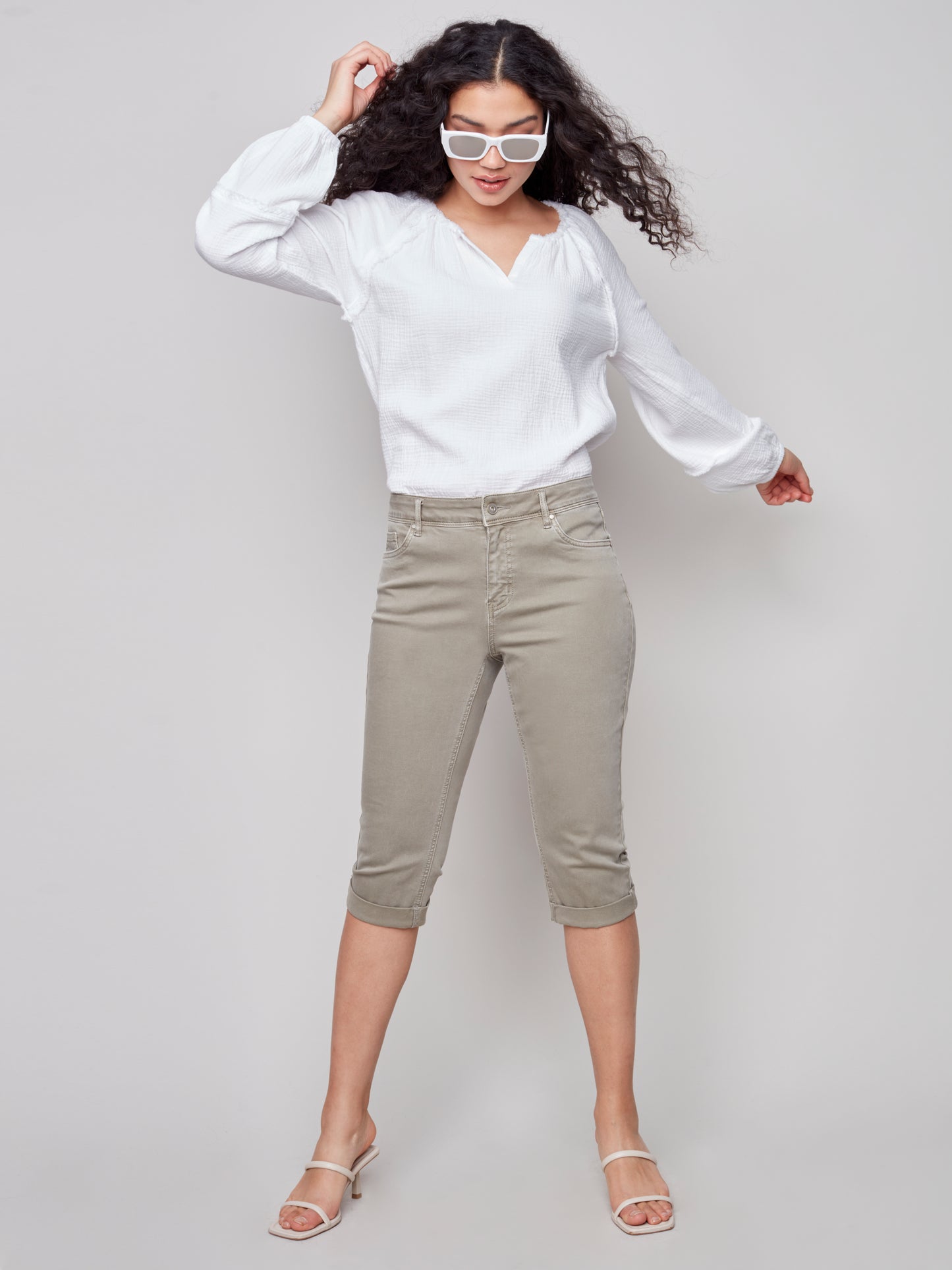 Charlie B Spring/Summer 2023-  Pusher Pant-C5208X-618A-Celadon - The Coach Pyramids