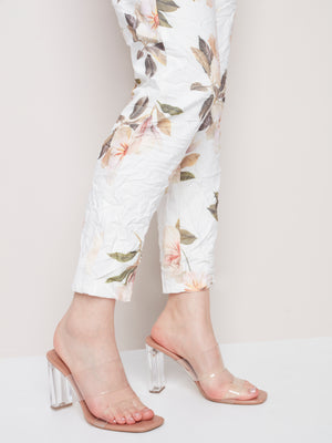 Charlie B Spring/Summer 2023-C5219Y-849A -Jogger Pant-Floral - The Coach Pyramids
