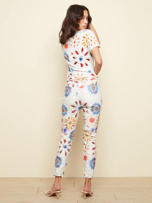Charlie B Spring/Summer 2022 - Printed Crinkle Bengaline Jogger - Multicolor - C5219RR - The Coach Pyramids