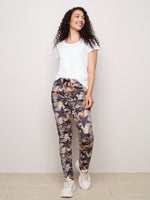 Printed Suede Crinkle Pull On Pant - C5226R - The Coach Pyramids