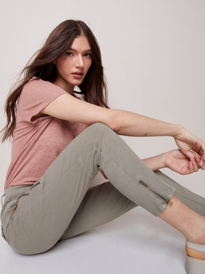 Charlie B  Spring/Summer 2023- Cargo Pant-5249RR-094B-Celadon - The Coach Pyramids