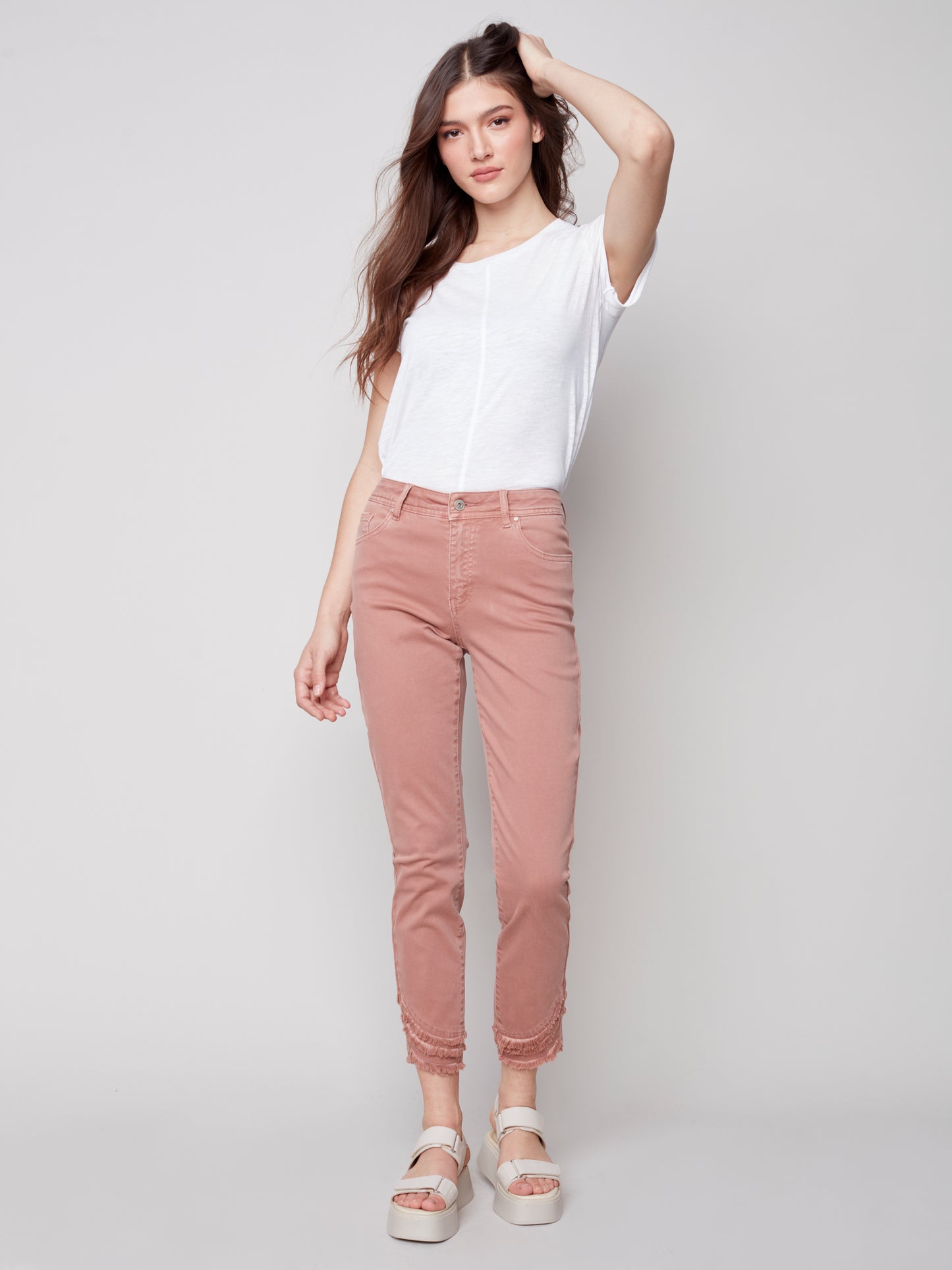 Charlie B Spring/Summer 2023-  Pant-C5273Z-618A-Nougat - The Coach Pyramids
