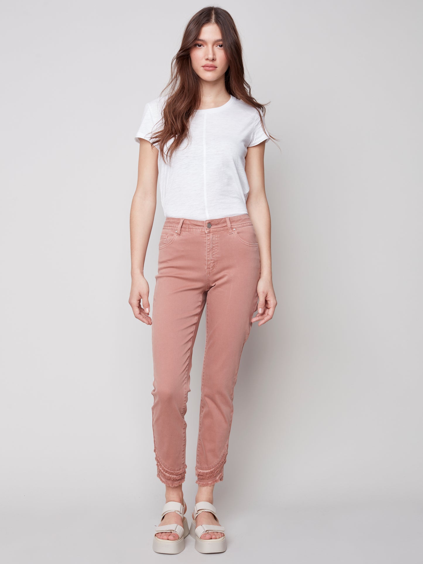 Charlie B Spring/Summer 2023-  Pant-C5273Z-618A-Nougat - The Coach Pyramids