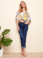 Charlie B Spring/Summer 2022 - Stretch Denim Pant - Indigo - C5277R - The Coach Pyramids