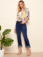 Charlie B Spring/Summer 2022 - Stretch Denim Pant - Indigo - C5277R - The Coach Pyramids