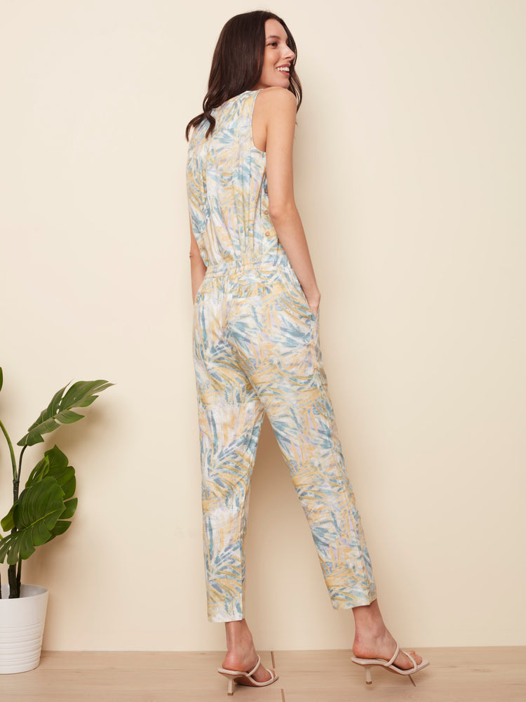 Charlie B Spring/Summer 2022 - Linen Blend Pant - Forest - C5320 - The Coach Pyramids