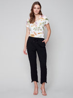 Charlie B Spring/Summer 2023-C5322 -577B - Pants- Black - The Coach Pyramids