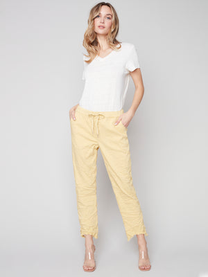 Charlie B Spring/Summer 2023-C5322-577B-Pant-Banana - The Coach Pyramids