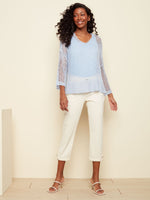 Charlie B Spring/Summer 2022 - Twill Crop Pant - Natural  - C5331 - The Coach Pyramids