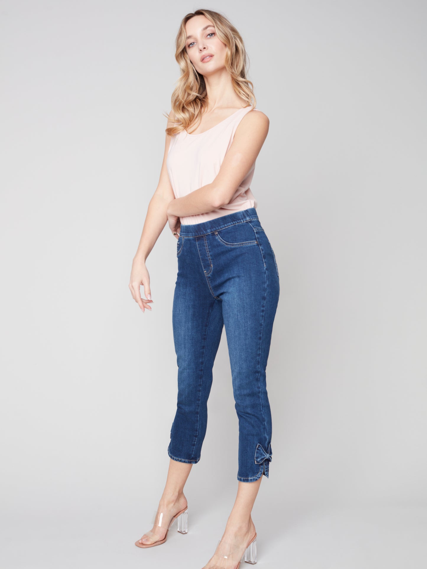 Charlie B Spring/Summer 2023-O5333-431A-Pant-Indigo - The Coach Pyramids