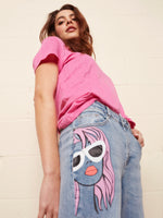 Charlie B Spring/Summer 2022 - Stretch Denim Pant - Pop Art - C5346 - The Coach Pyramids