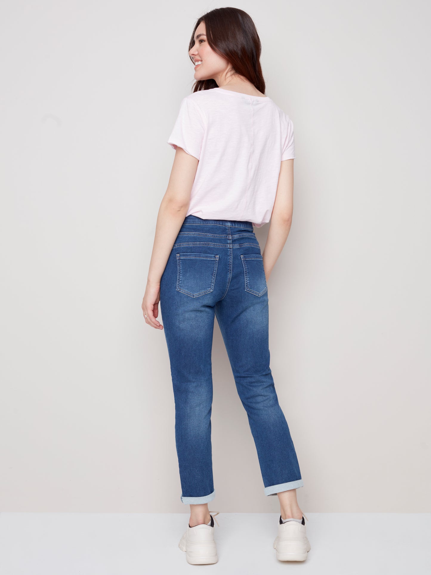 Charlie B Spring/Summer 2023- C5347S -293B-Pants Indigo - The Coach Pyramids