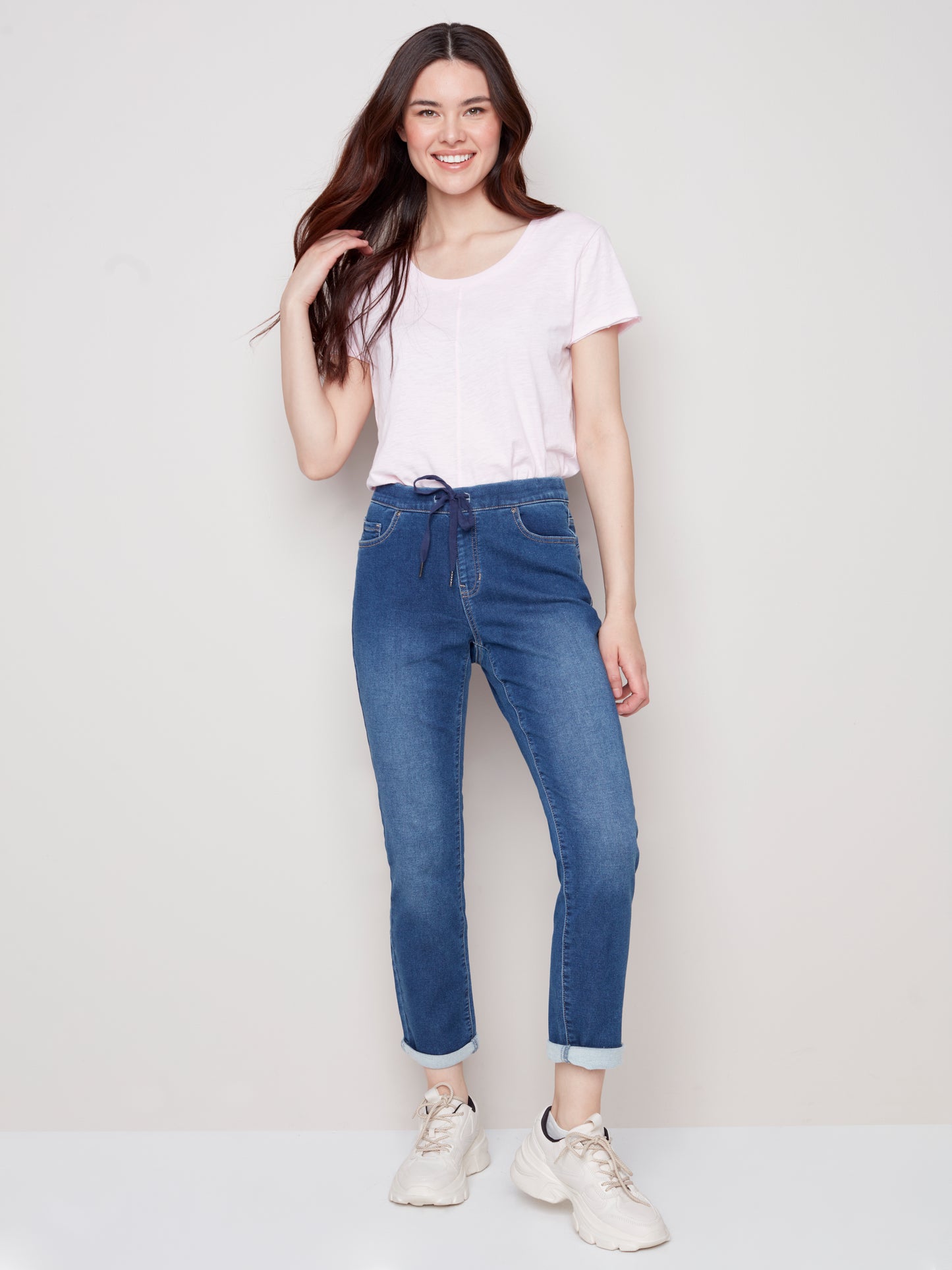 Charlie B Spring/Summer 2023- C5347S -293B-Pants Indigo - The Coach Pyramids
