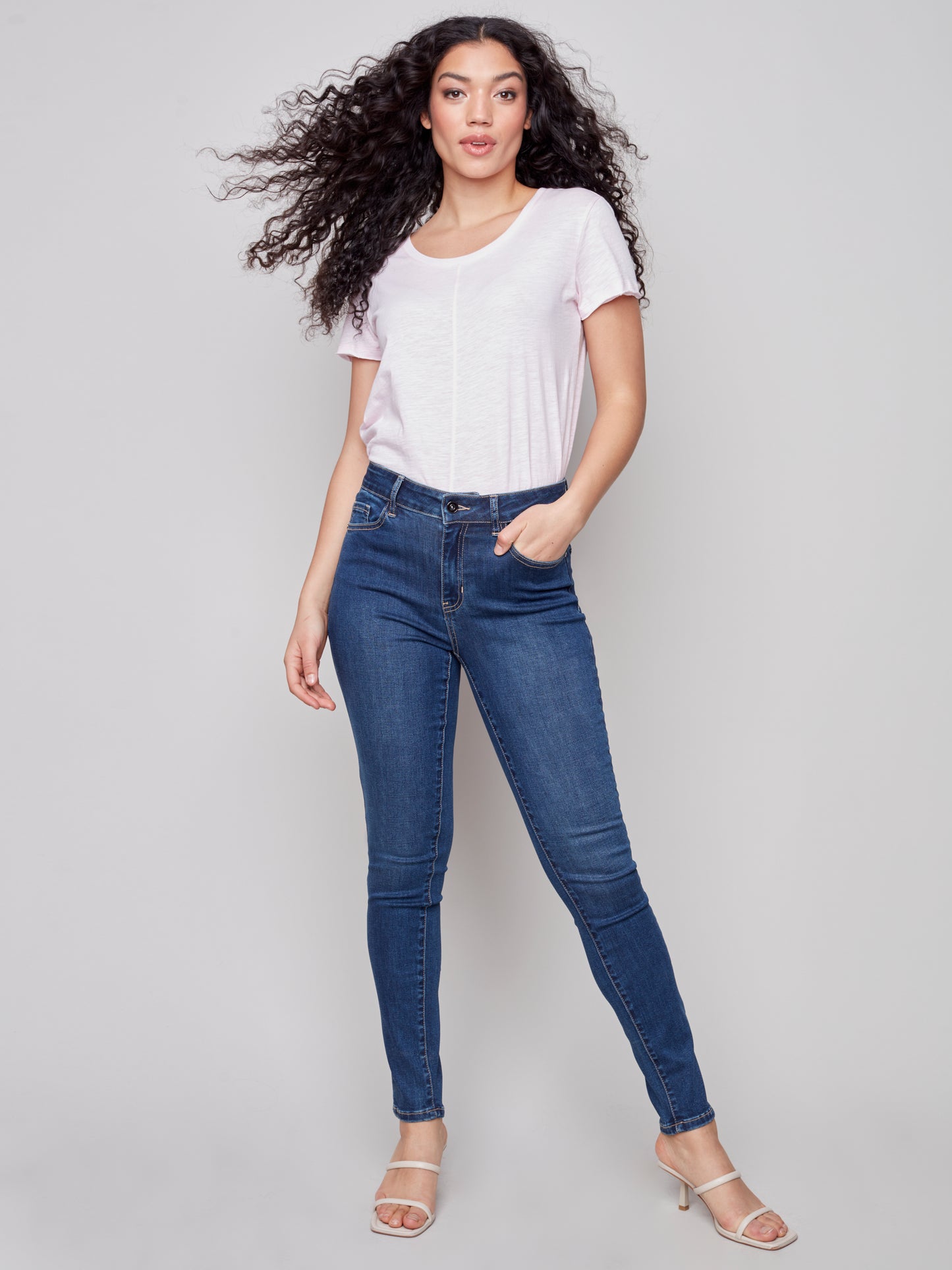 Charlie B Spring/Summer 2023-C5370-991A-Denim Jean Pant -Indigo - The Coach Pyramids