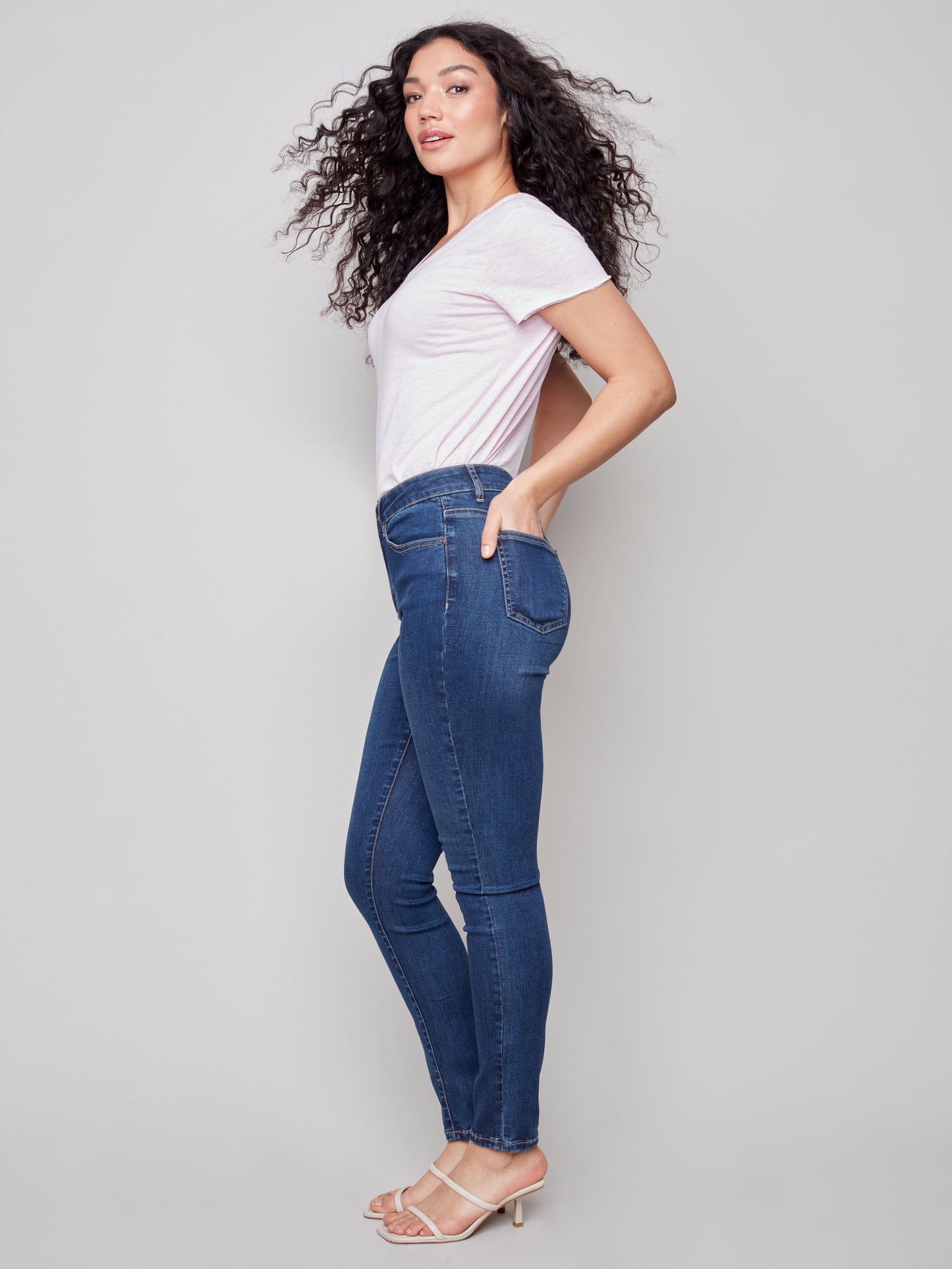 Charlie B Spring/Summer 2023-C5370-991A-Denim Jean Pant -Indigo - The Coach Pyramids