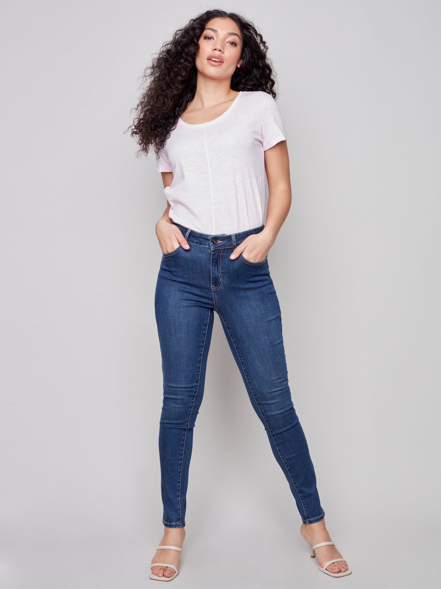 Charlie B Spring/Summer 2023-C5370-991A-Denim Jean Pant -Indigo - The Coach Pyramids