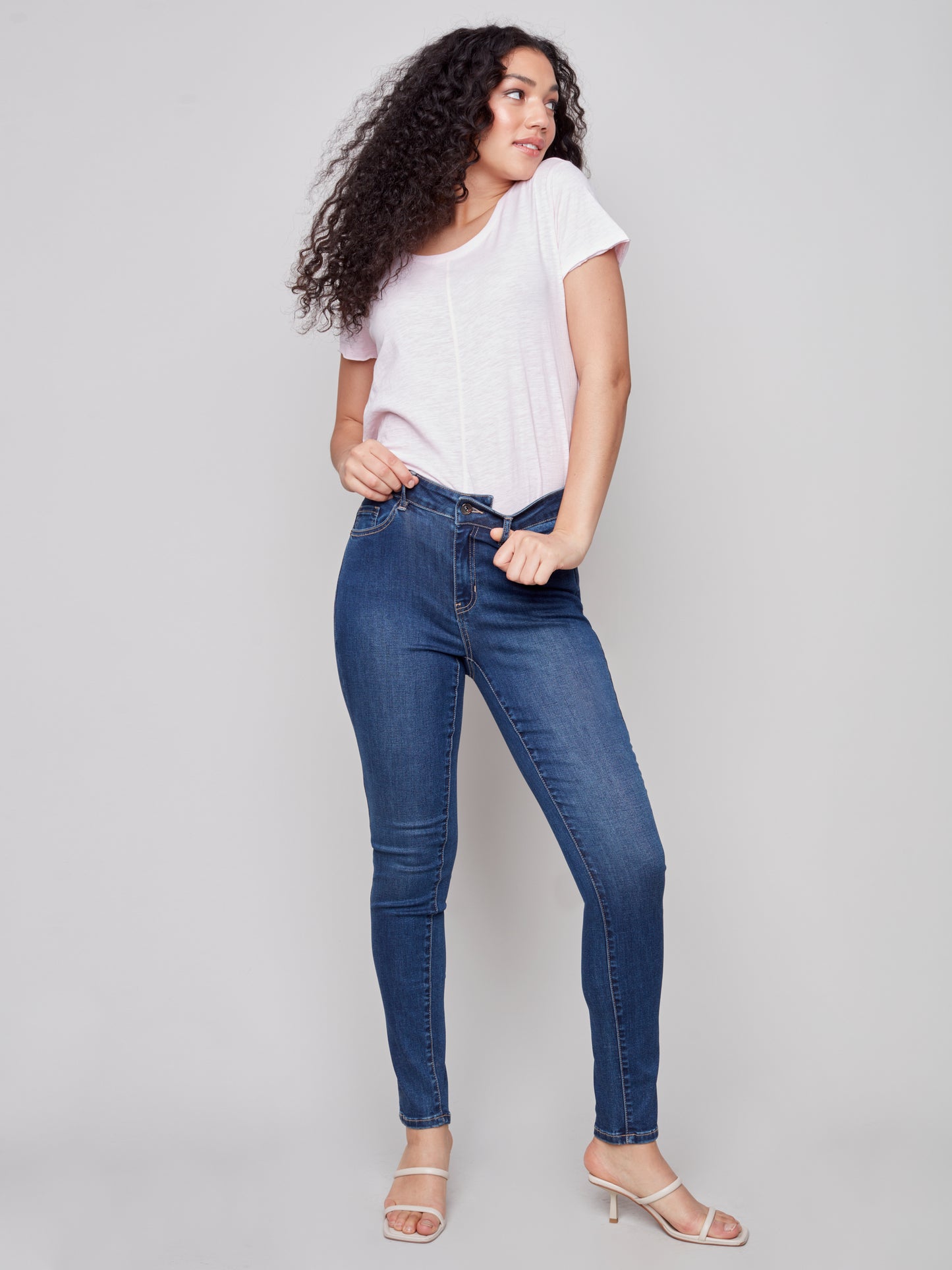 Charlie B Spring/Summer 2023-C5370-991A-Denim Jean Pant -Indigo - The Coach Pyramids