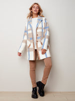 Plaid Boucle Knit Coat - C6141RR - The Coach Pyramids