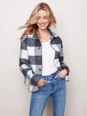 Reversible Plaid Jacket - C6185R - The Coach Pyramids