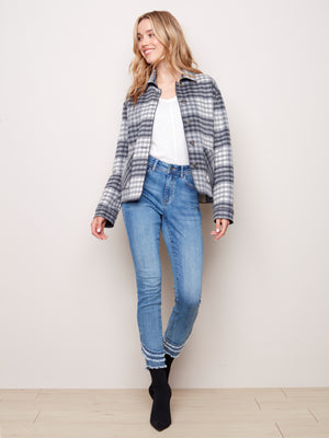 Reversible Plaid Jacket - C6185R - The Coach Pyramids