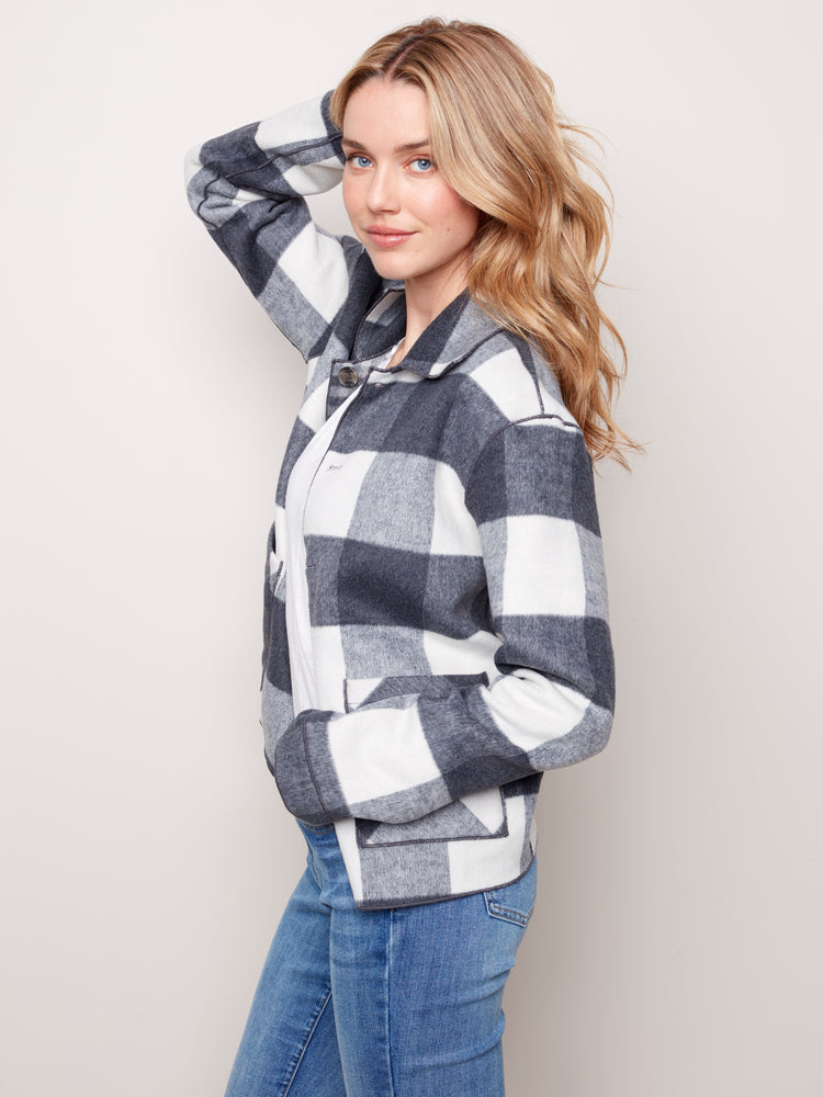 Reversible Plaid Jacket - C6185R - The Coach Pyramids