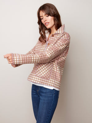 Reversible Plaid Jacket - C6185R - The Coach Pyramids