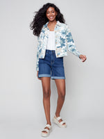 Charlie B Spring/Summer 2023-C6199PR -229B -Jean Jacket -Basil - The Coach Pyramids