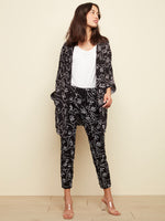 Charlie B Spring/Summer 2022 - Printed Crepe Kimono - Black - C6207 - The Coach Pyramids