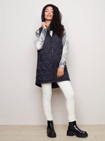 Diamond Quilted Hooded Puffer Vest - C6221 - The Coach Pyramids