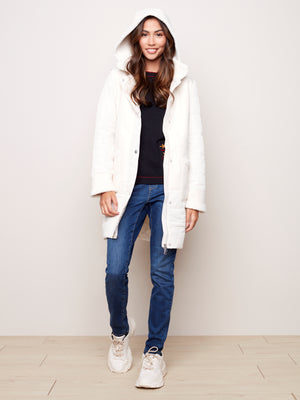 Sherpa Puffer Coat - C6222 - The Coach Pyramids