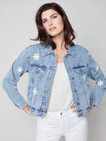 Charlie B Spring/Summer 2023-C6235P-288B- Jean Jacket -Daisy - The Coach Pyramids