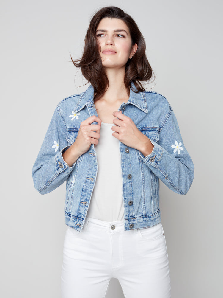 Denim Destiny White Star Jacket – Dales Clothing Inc