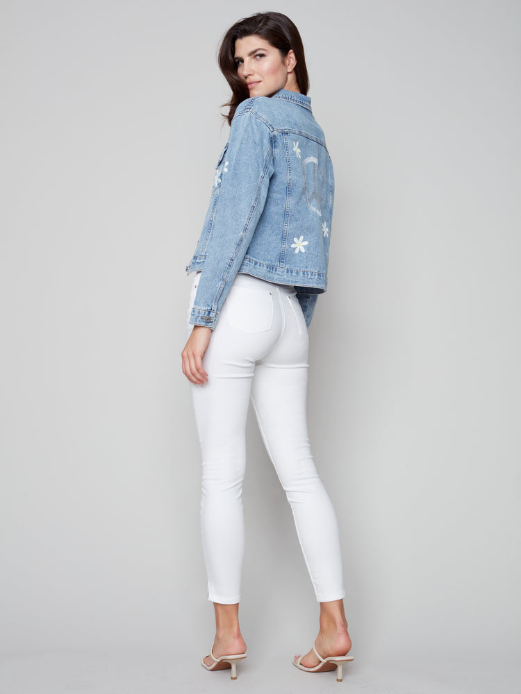 Charlie B Spring/Summer 2023-C6235P-288B- Jean Jacket -Daisy - The Coach Pyramids