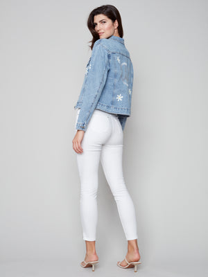 Charlie B Spring/Summer 2023-C6235P-288B- Jean Jacket -Daisy - The Coach Pyramids