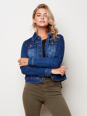Stretch Denim Jacket - C6302S - The Coach Pyramids
