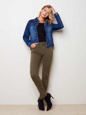 Stretch Denim Jacket - C6302S - The Coach Pyramids