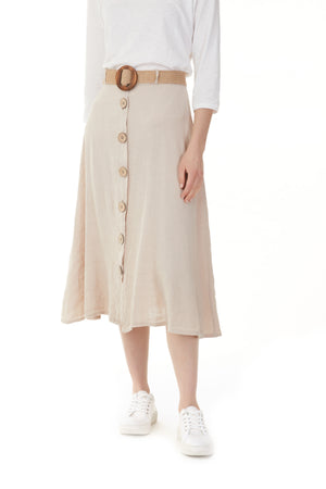 Charlie B Spring/Summer 2021 - Linen Blend Skirt - C7041 - The Coach Pyramids