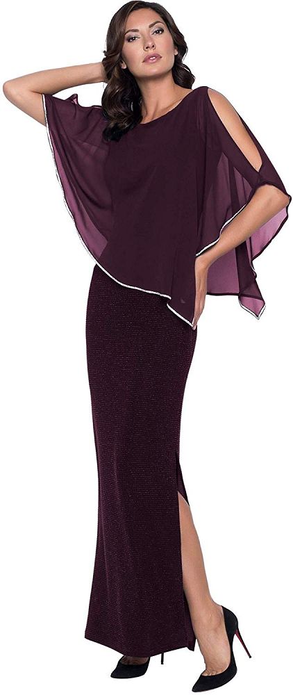 Frank Lyman Knit Dress 179257 - Merlot - The Coach Pyramids