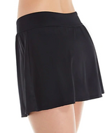 Trimshaper 6527006 Black Skort Swim Botttom - The Coach Pyramids