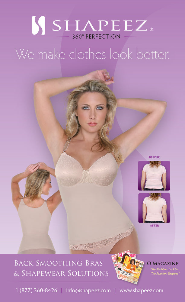 The Perfect Everyday Back Smoothing Minimizer Bra Shaping Camisole and Longline  Bra In-One - Shapeez Canada