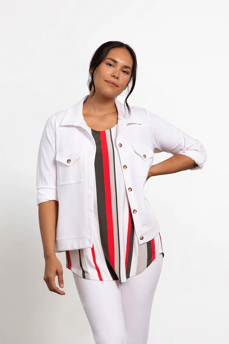 Sympli Spring/Summer 2023-S6500-Jacket-White - The Coach Pyramids