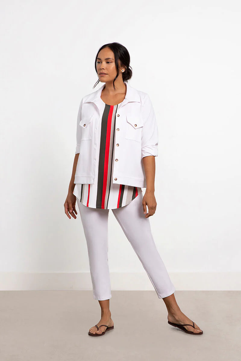 Sympli Spring/Summer 2023-S6500-Jacket-White - The Coach Pyramids