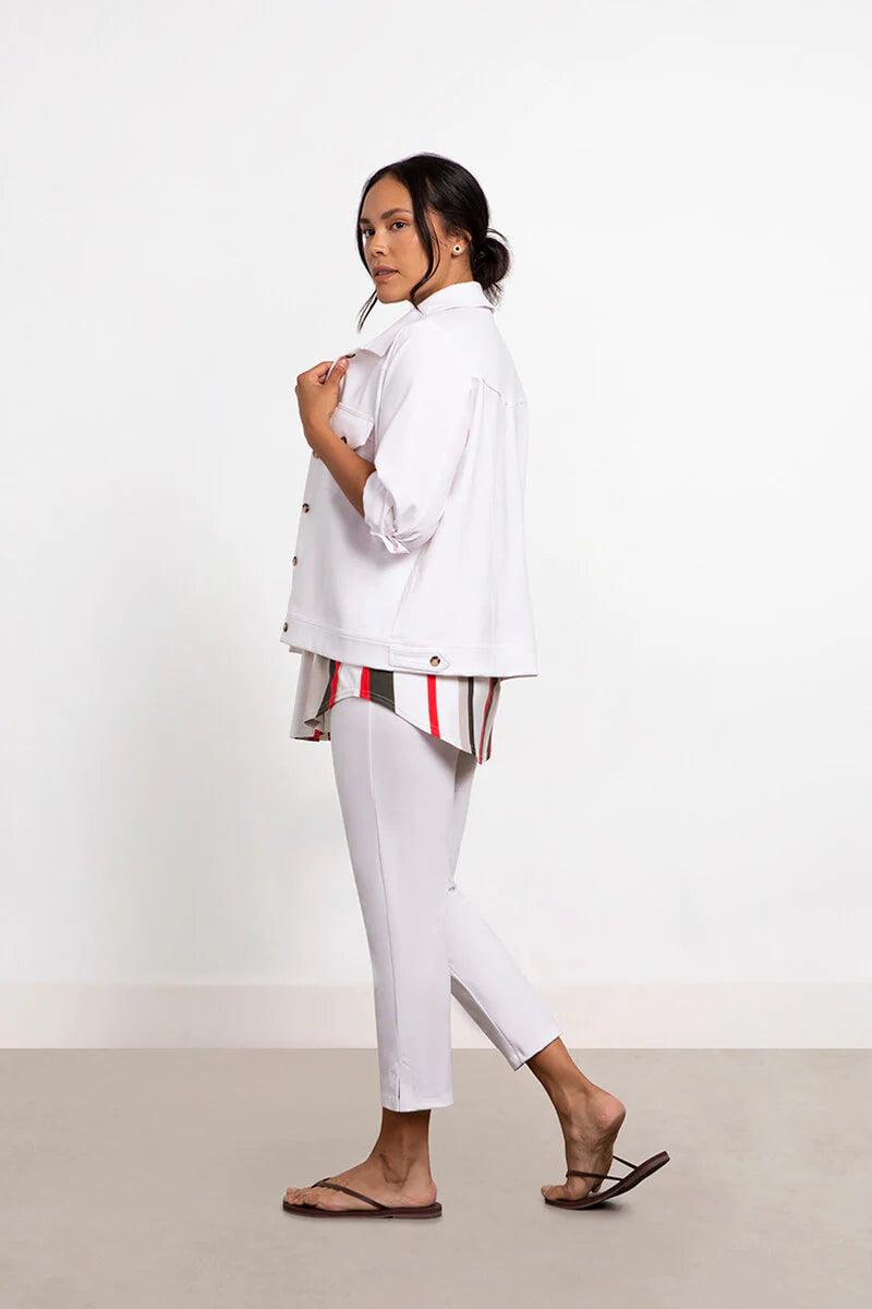 Sympli Spring/Summer 2023-S6500-Jacket-White - The Coach Pyramids