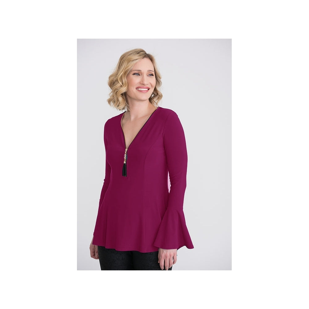 Joseph Ribkoff Winter 2020 - Top 204383 (Magenta) - The Coach Pyramids