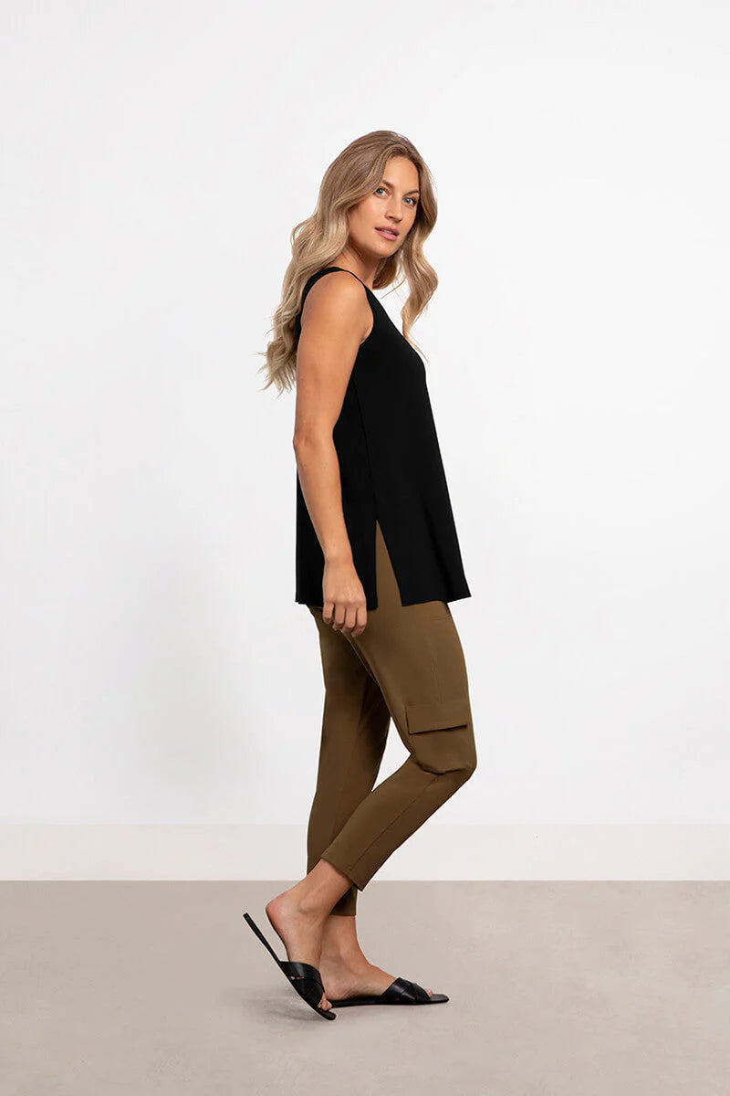 Sympli Spring/Summer 2023-21198-Tank Top-Black - The Coach Pyramids